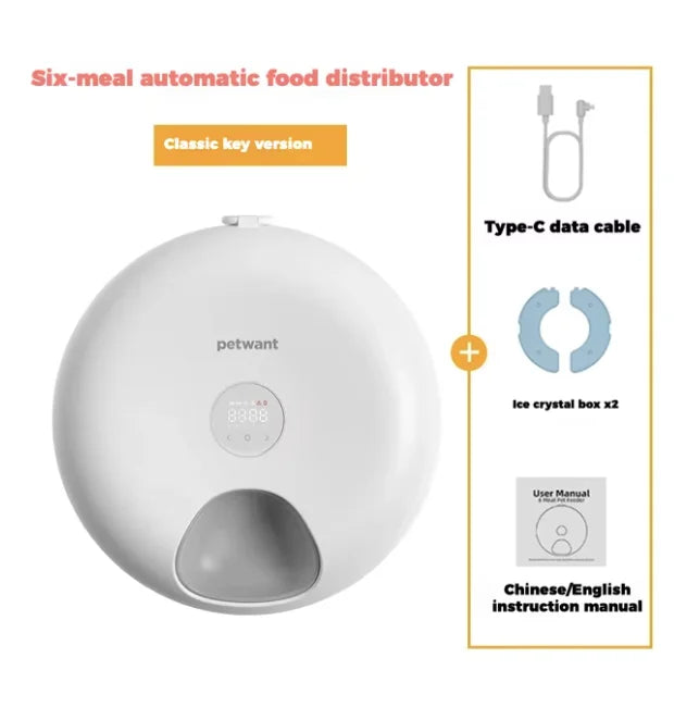 6 Meals Automatic Pet Feeder